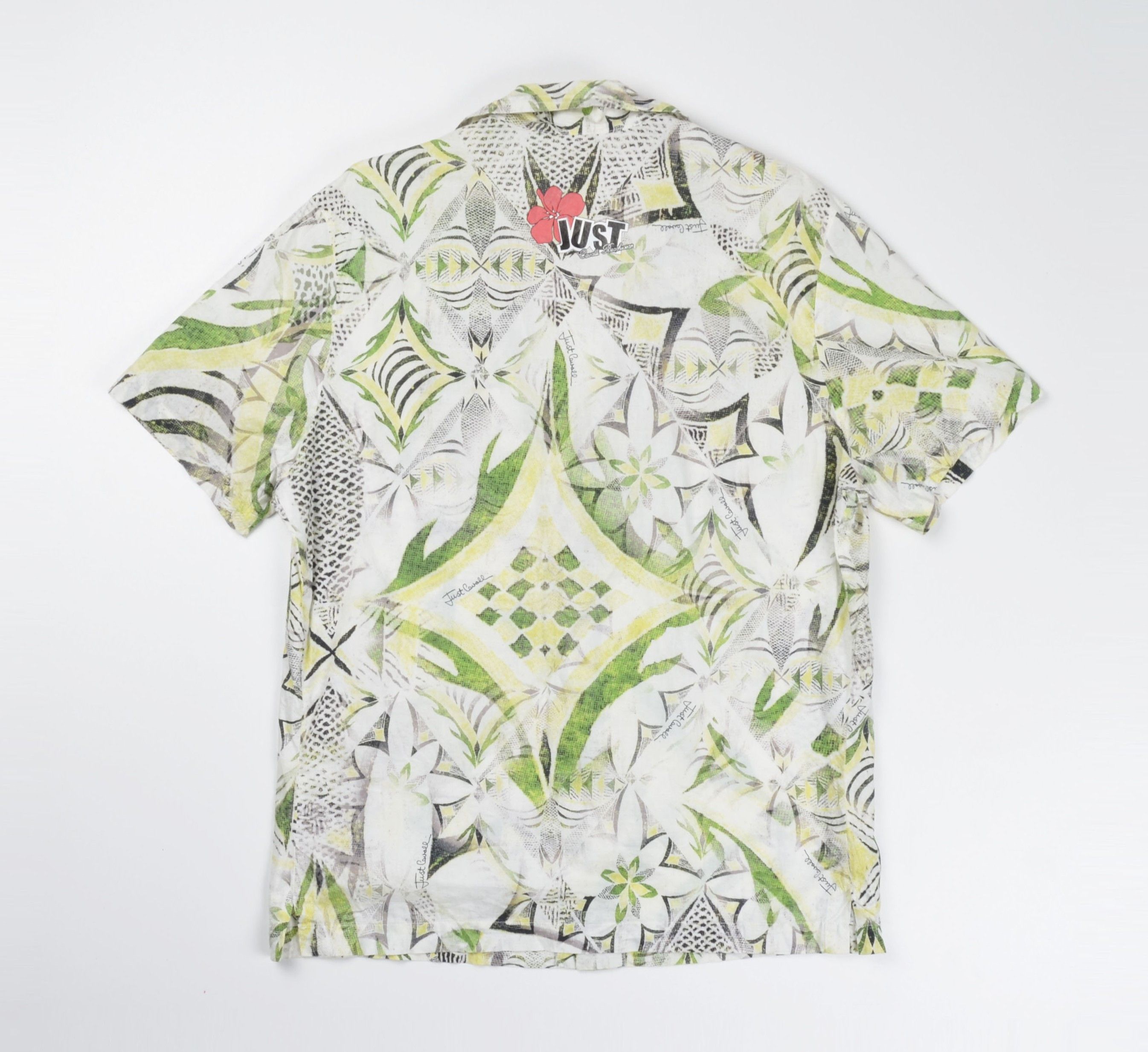 Just Cavalli Vintage Just Cavalli Beachwear 90's Floral Hawaii Shirt Size US M / EU 48-50 / 2 - 2 Thumbnail