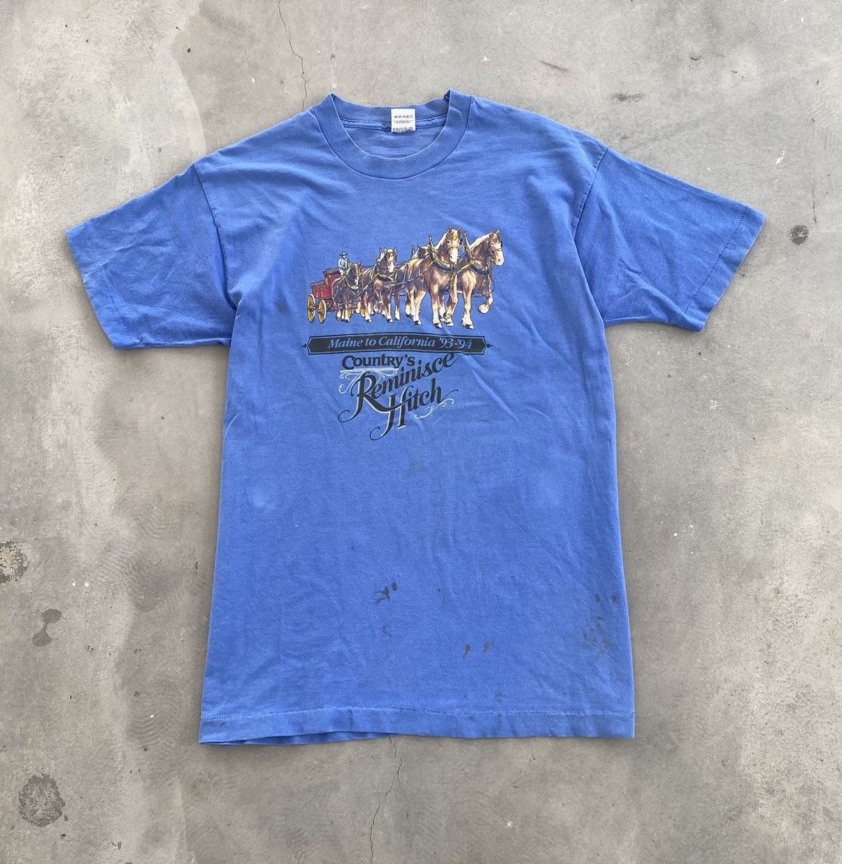Fruit Of The Loom VINTAGE COUNTRY’S REMINISCE HITCH WELLWORN TEE Size US L / EU 52-54 / 3 - 1 Thumbnail