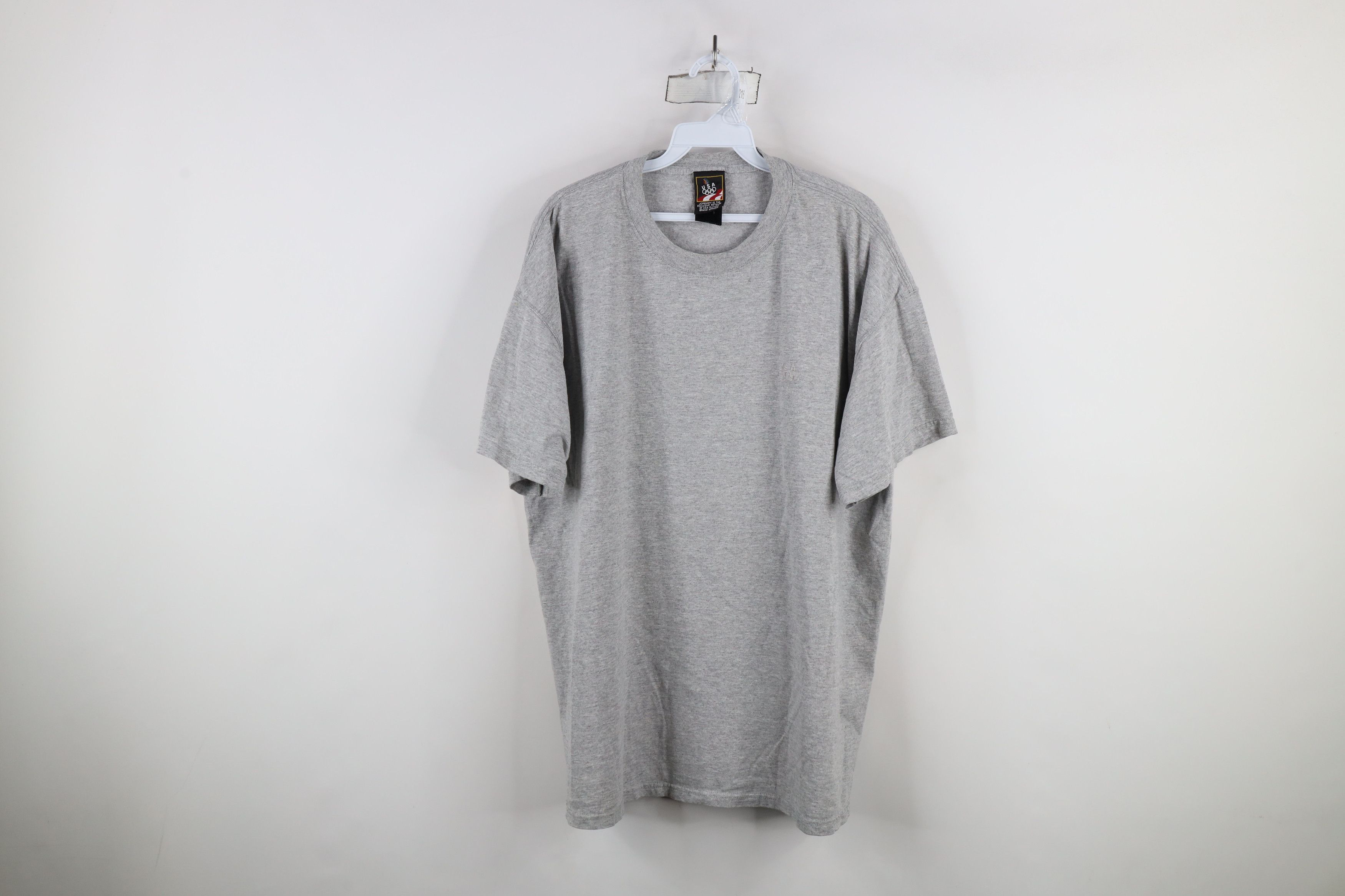 Vintage Vintage 90s USA Olympics Short Sleeve T-Shirt Heather Gray Size US XL / EU 56 / 4 - 1 Thumbnail