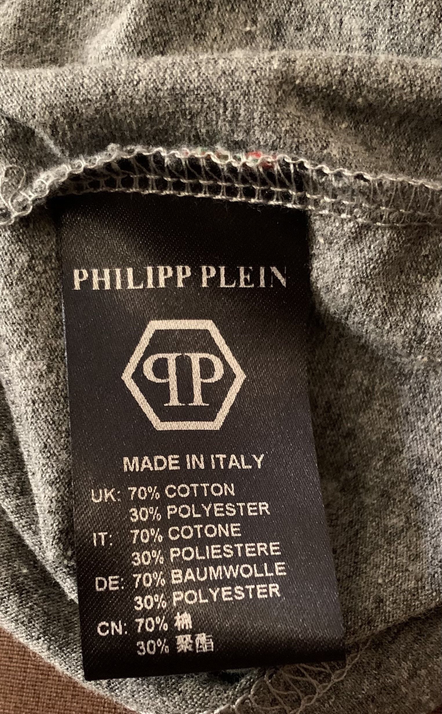 Philipp Plein Philipp Plein men' s t-shirt with Swarovski (retail €750) Size US L / EU 52-54 / 3 - 9 Thumbnail