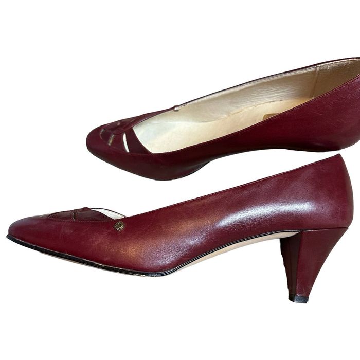 Etienne Aigner Vintage Etienne Aigner Burgundy Leather Pumps Size