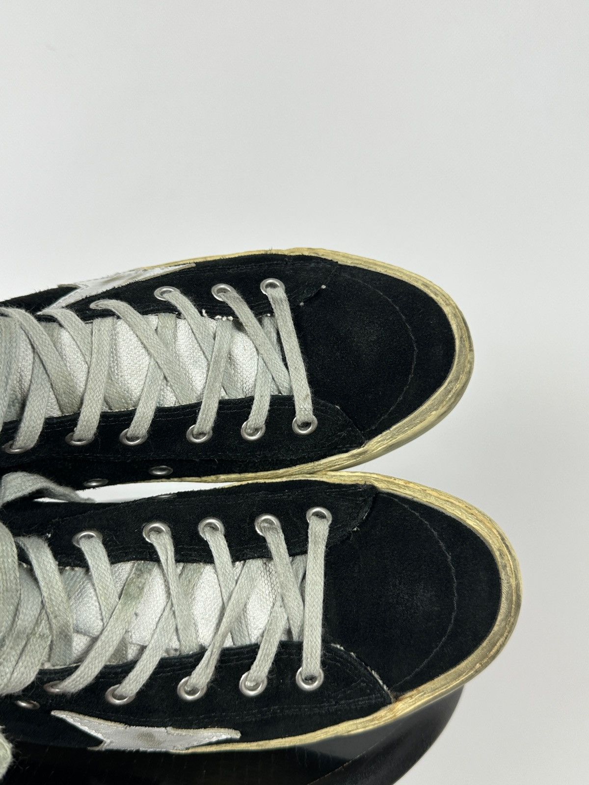 Golden Goose Golden Goose Francy Black Suede High Top Sneakers Size US 7 / EU 40 - 20 Thumbnail