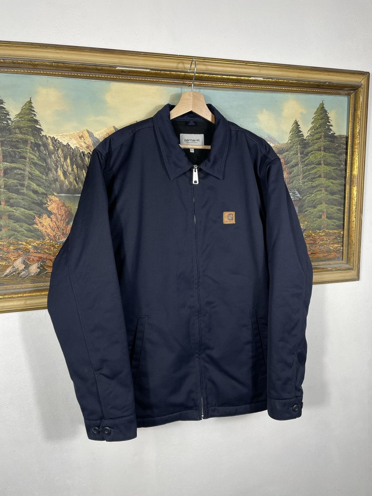 Carhartt × Carhartt Wip Carhartt Detroit Jacket Zip Bomber Baggy Loose Workers Size US XL / EU 56 / 4 - 2 Thumbnail