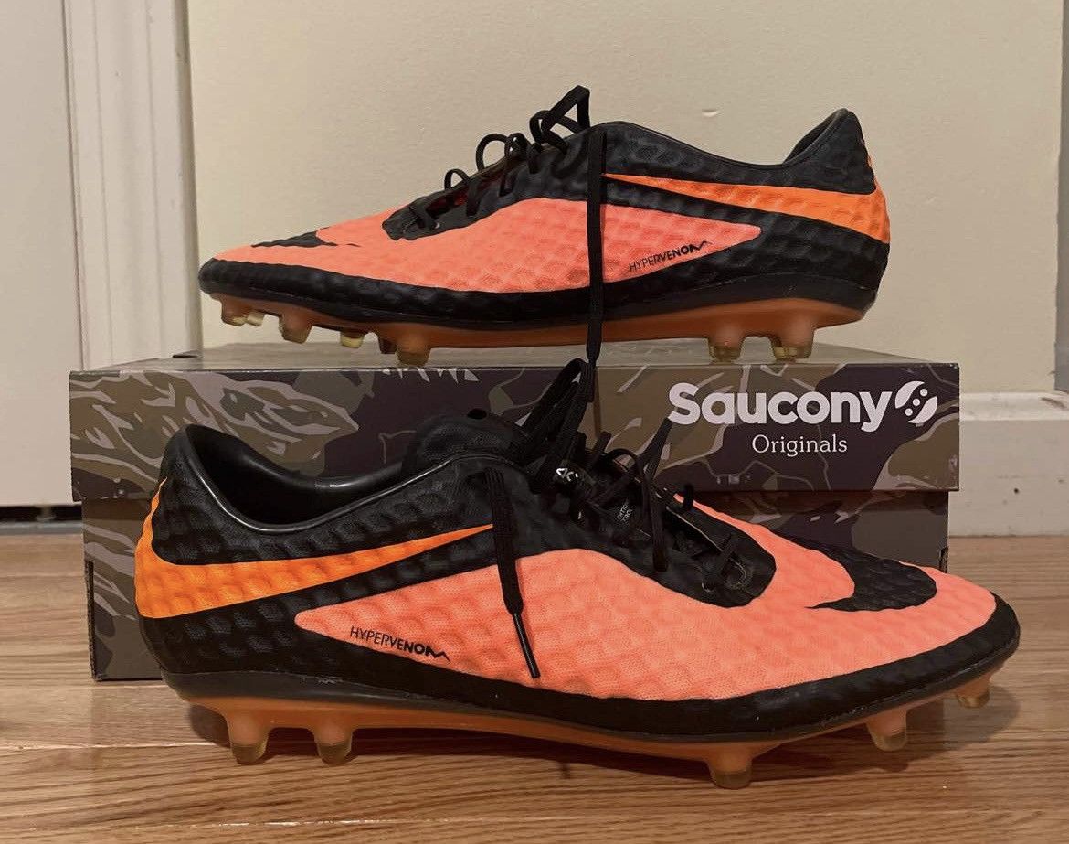 Nike hypervenom phantom black/bright citrus