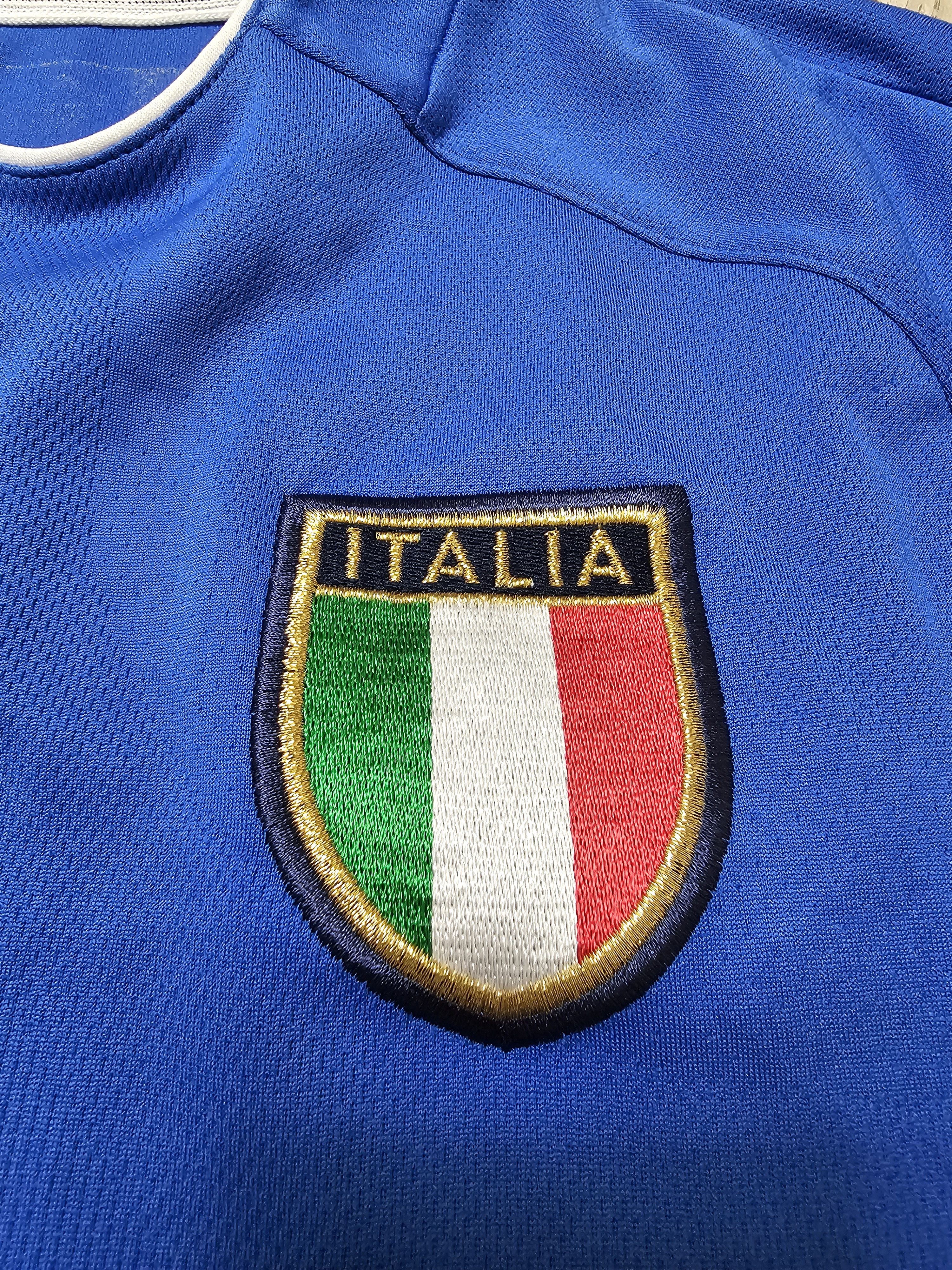 Puma ITALY 2003 2004 HOME FOOTBALL SHIRT ITALIA SOCCER JERSEY Size US S / EU 44-46 / 1 - 4 Thumbnail