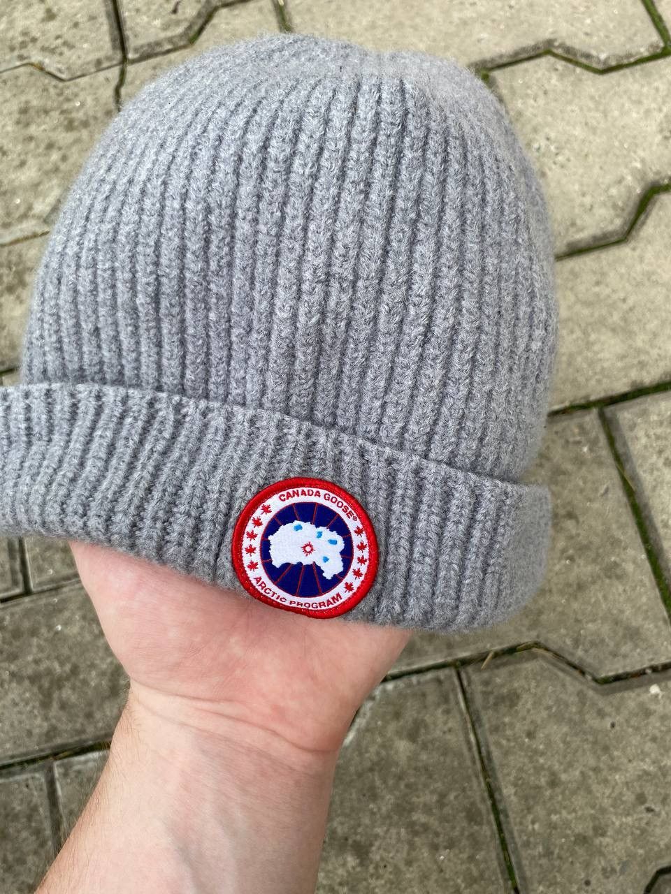 Canada Goose Gray Wool Rabbit Hair Beanie Hat Canada Goose | Accessories | Canada Goose Gray Wool Rabbit  main image 2