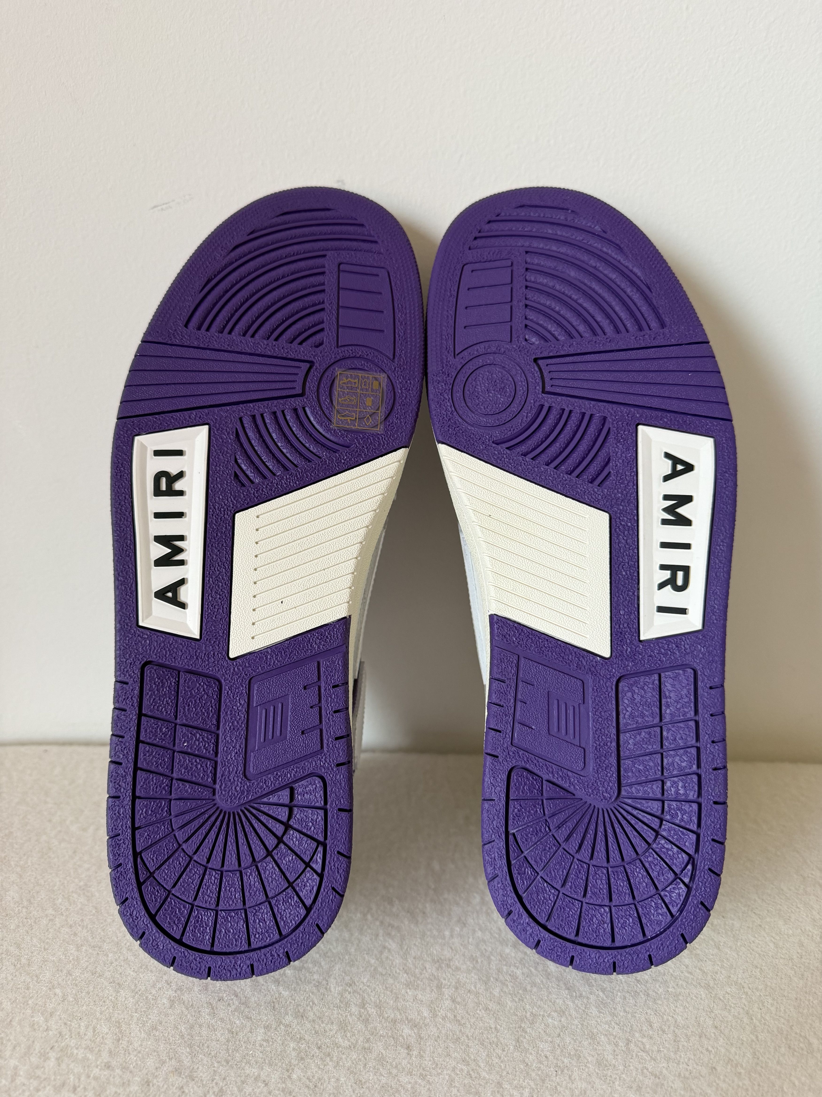 Amiri Amiri Skel Top Low in Purple White Size US 13 / EU 46 - 6 Thumbnail