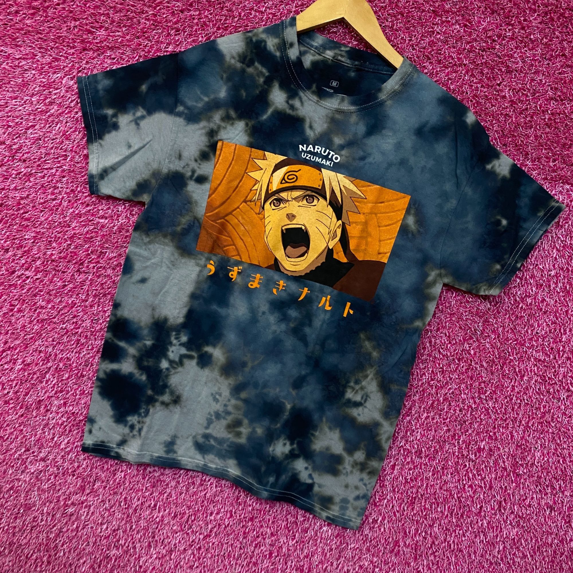 Anime Naruto Uzumaki Nine Tails Jinchuriki Anime Tie Dye Tee M Size US M / EU 48-50 / 2 - 3 Thumbnail