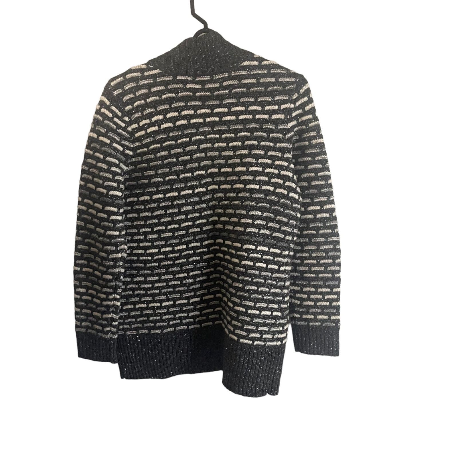 Other Liz Claiborne Gray Knit Open Front Cardigan Sweater Size S / US 4 / IT 40 - 4 Thumbnail