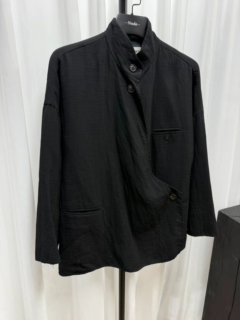 Issey Miyake Issey miyake Jackets with diagonal placket and stand-up col Size US M / EU 48-50 / 2 - 3 Thumbnail