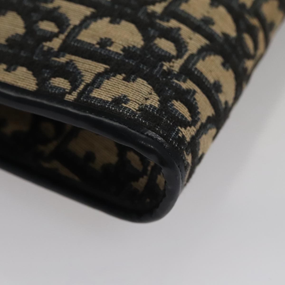 DIOR Trotter Canvas Shoulder Bag Navy