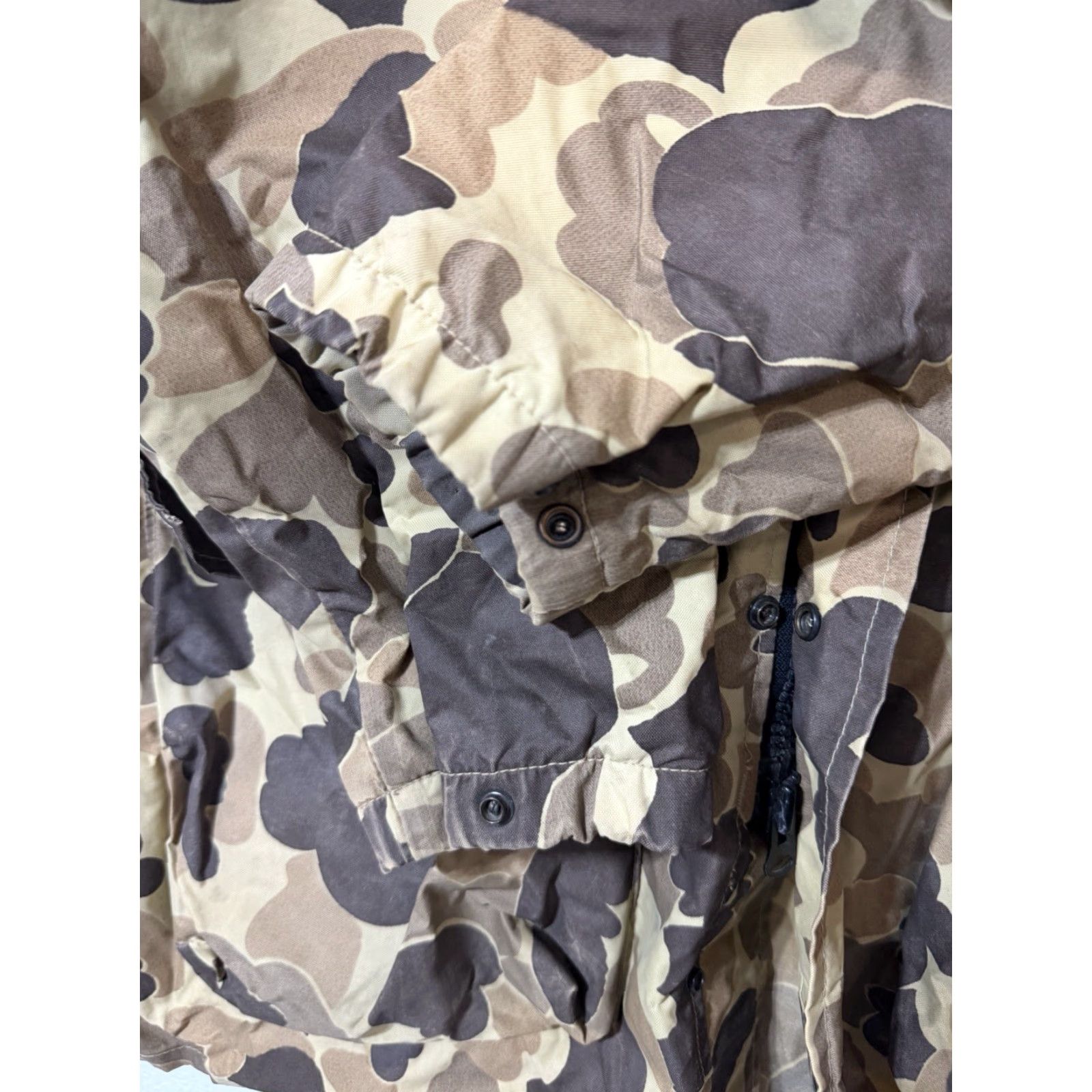 Vintage VINTAGE Columbia Duck Hunting Camo Full Zip Jacket Hood Mens L Columbia OutDry Parka 7 Pockets Water Resistant Size US L / EU 52-54 / 3 - 7 Thumbnail