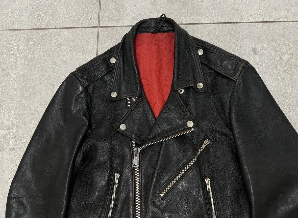 Other Vintage 1980s Mens Leather Biker Moto Jacket Rare Black Size US S / EU 44-46 / 1 - 19 Thumbnail