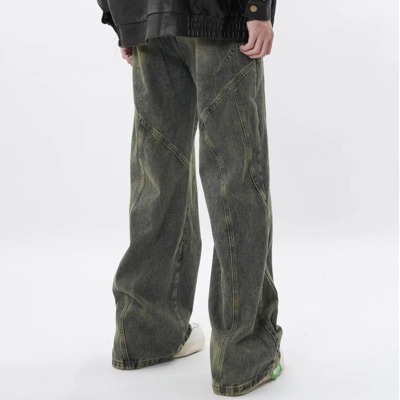 Jean Faded Rusty Yellow Dyed Baggy jeans Size US 34 / EU 50 - 8 Thumbnail