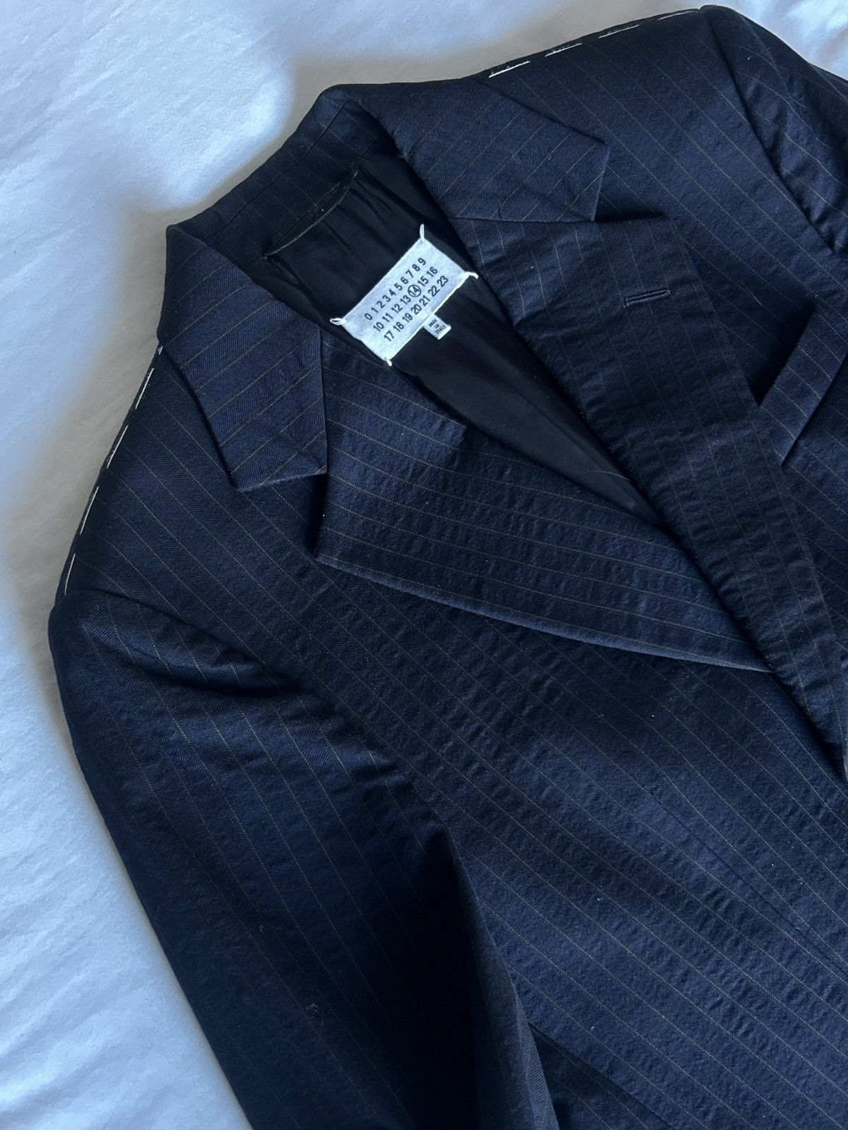 Maison Margiela MAISON MARGIELA SS2020 PINSTRIPED BLAZER Size 50R - 1 Thumbnail