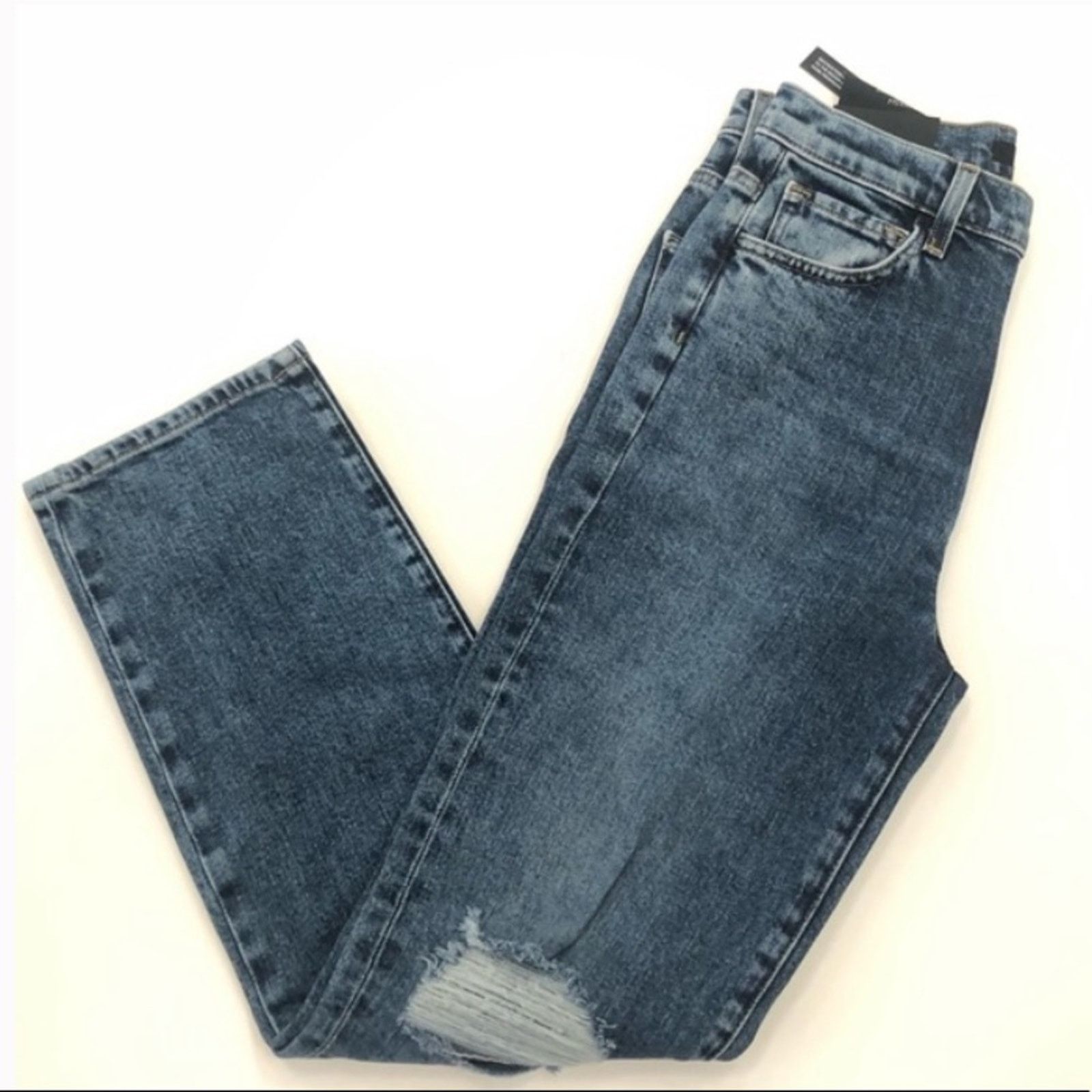 J Brand Jules High Rise Straight Jeans NEW Denim 26 Finesse Blue Size 26" / US 2 / IT 38 - 6 Thumbnail