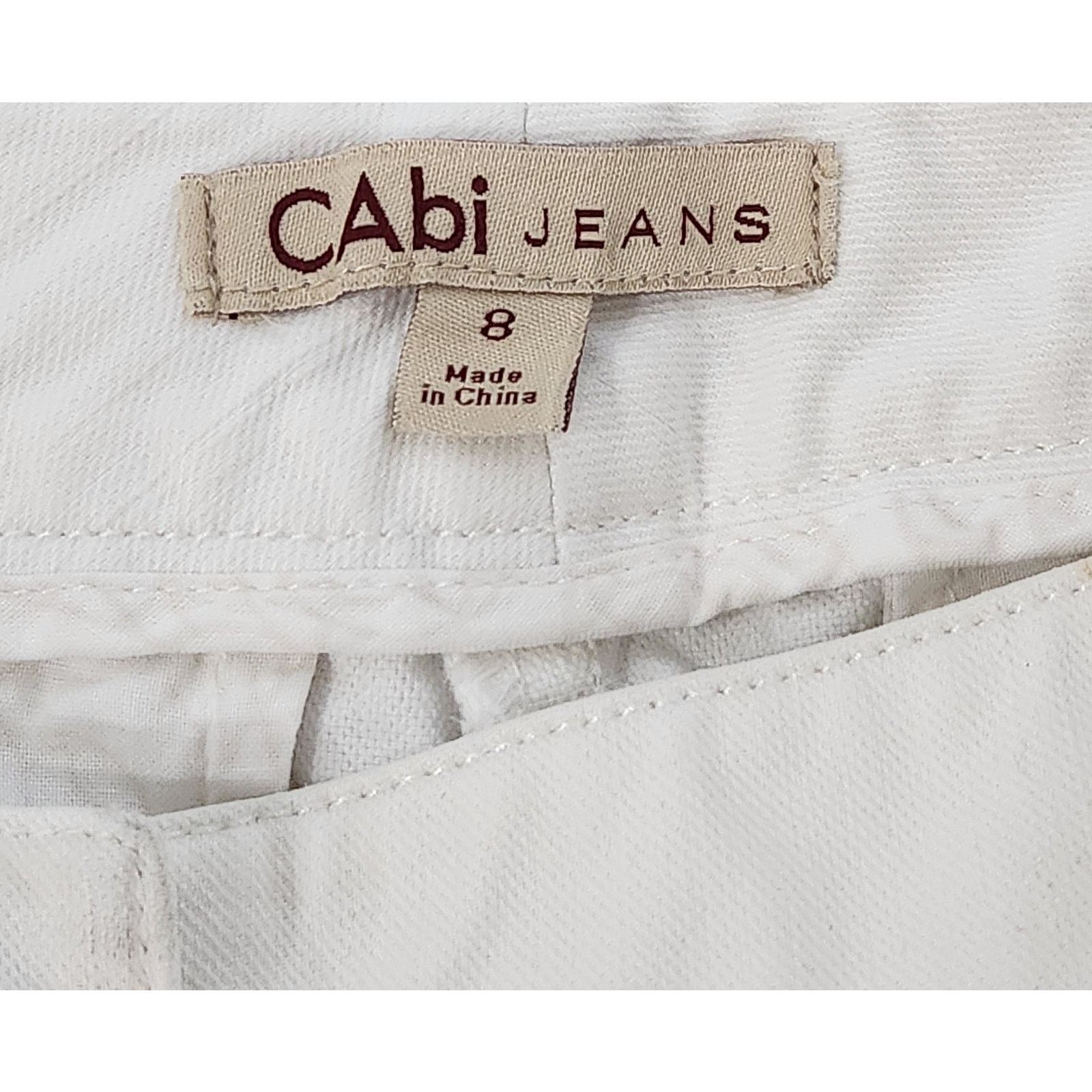 Other CAbi White Flat Front Ankle Length Jeans 8 Lightweight Size 30" / US 8 / IT 44 - 6 Thumbnail