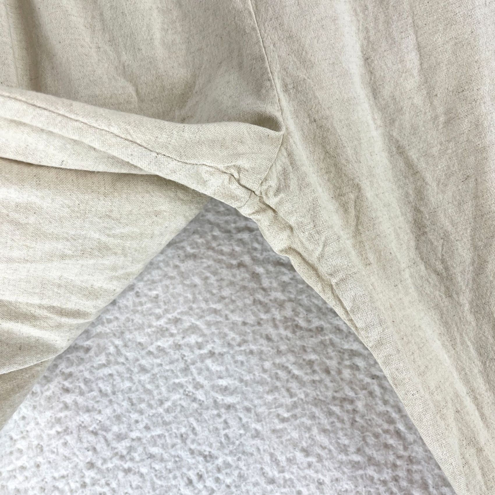 Vintage Tantrums Ivory Linen Cotton Blen Cropped Pants Womens XL Pull On Casual Linen Cotton Blend Ivory Cropped Pants Womens XL Tantrums Pulll On Size 40" / US 18 - 5 Thumbnail