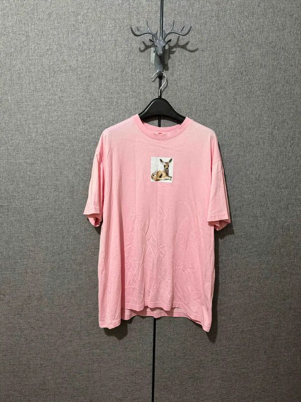 Burberry Burberry Pink Cotton Embroidered Logo T-Shirt Size US M / EU 48-50 / 2 - 1 Thumbnail