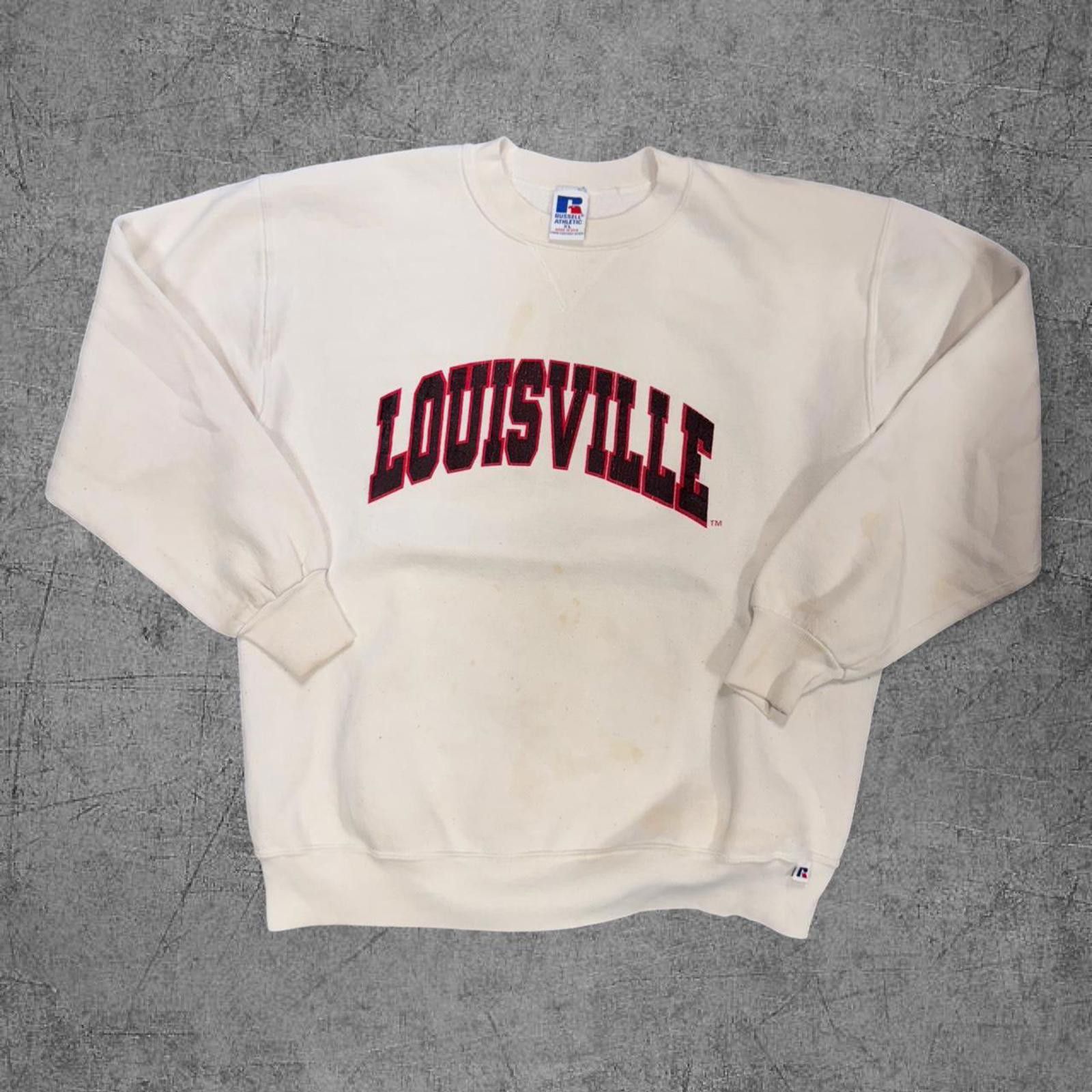 Russell Athletic Vintage 90s Russell Athletic Louisville Crewneck Size US XL / EU 56 / 4 - 3 Thumbnail