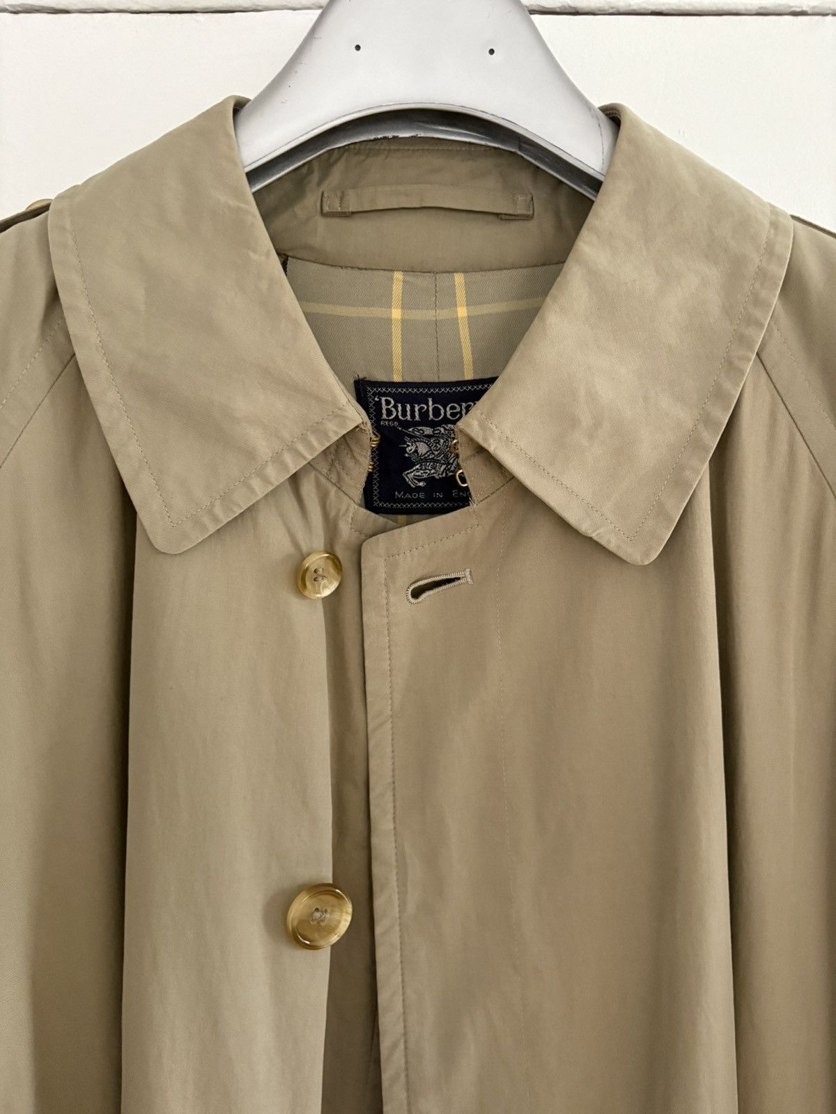Burberry Vintage Deconstructed Burberry Trench Coat Size US L / EU 52-54 / 3 - 3 Thumbnail
