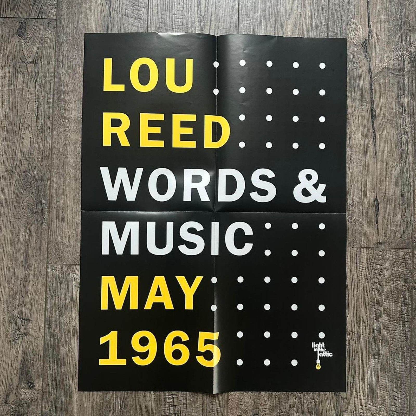 Band Tees Lou Reed Words & Music May 1965 Album Music Promo Poster Size ONE SIZE - 1 Thumbnail
