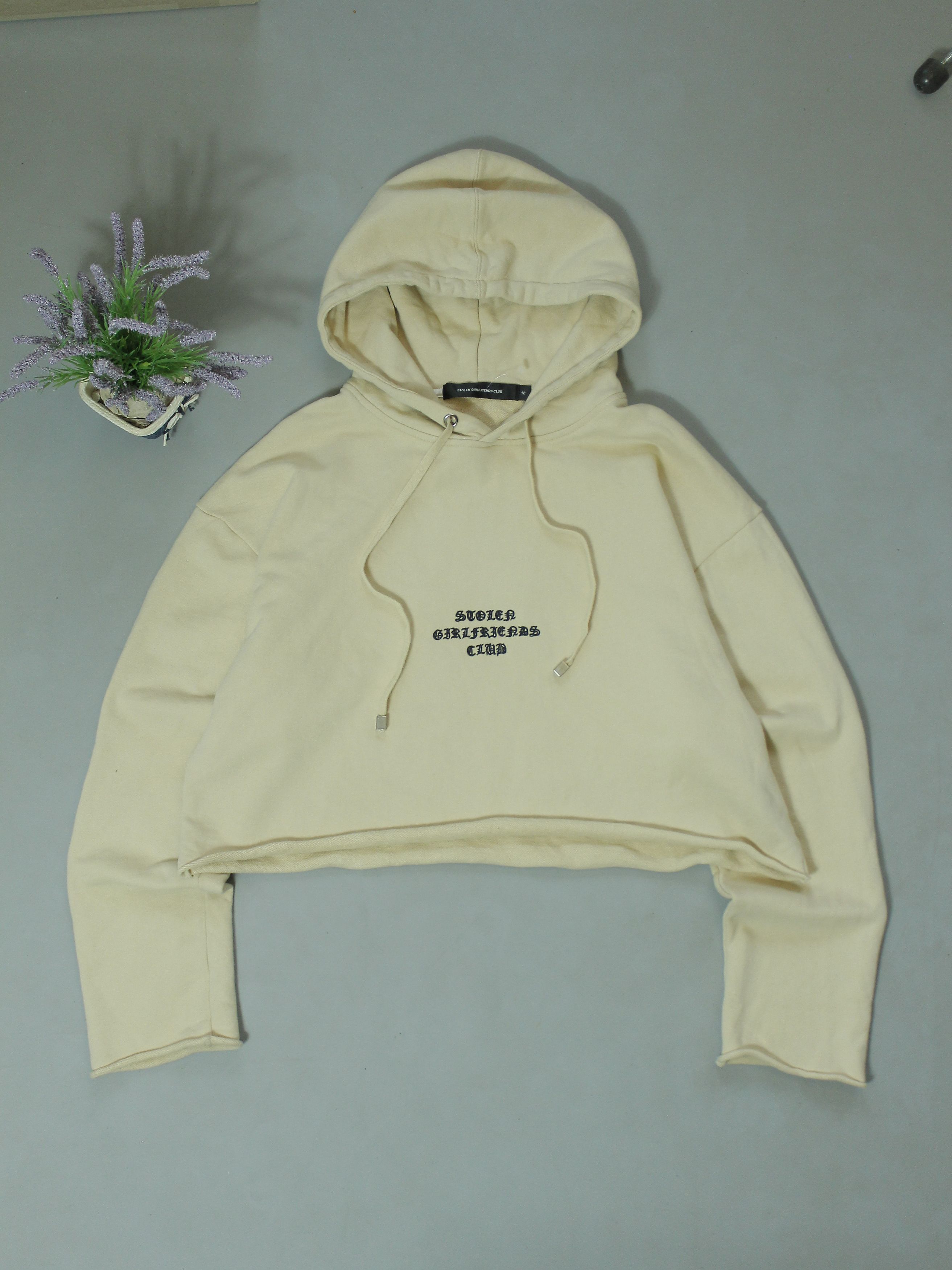 Stolen Girlfriends Club SGC CROP TOP WOMENS HOODIE OVERSIZE CENTER LOGO EMBROIDED Size M / US 6-8 / IT 42-44 - 1 Thumbnail