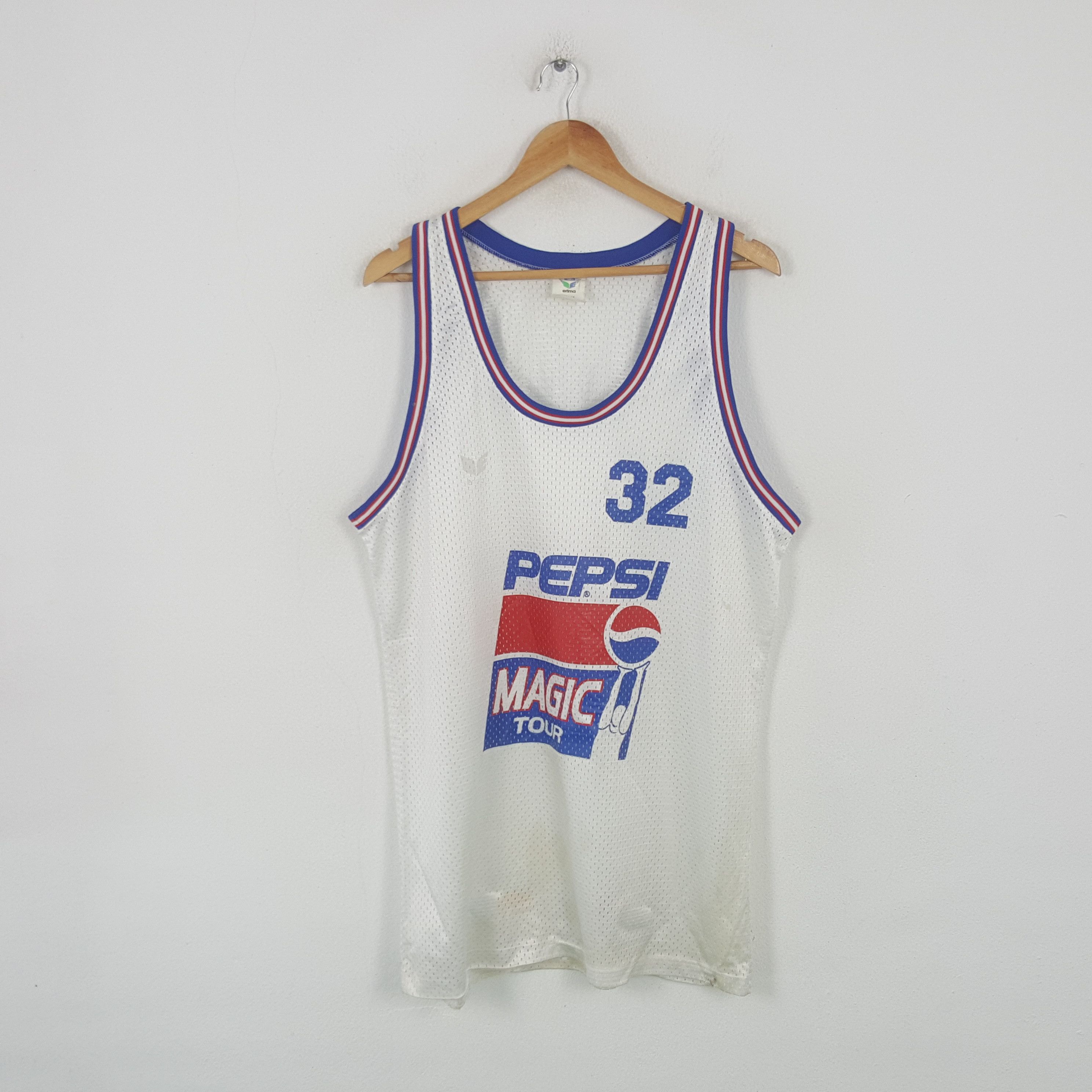 Pepsi Vintage Pepsi Magic Tour Basketball Team NBA Jersey RR6 Size US L / EU 52-54 / 3 - 1 Thumbnail
