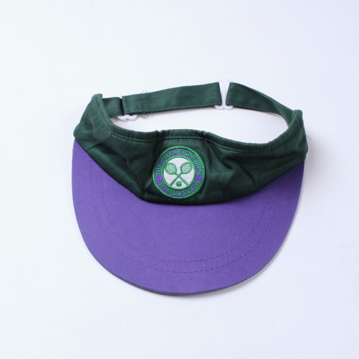 Vintage TENNIS The Championships Wimbledon Cap Visor Hat Size ONE SIZE - 2 Thumbnail