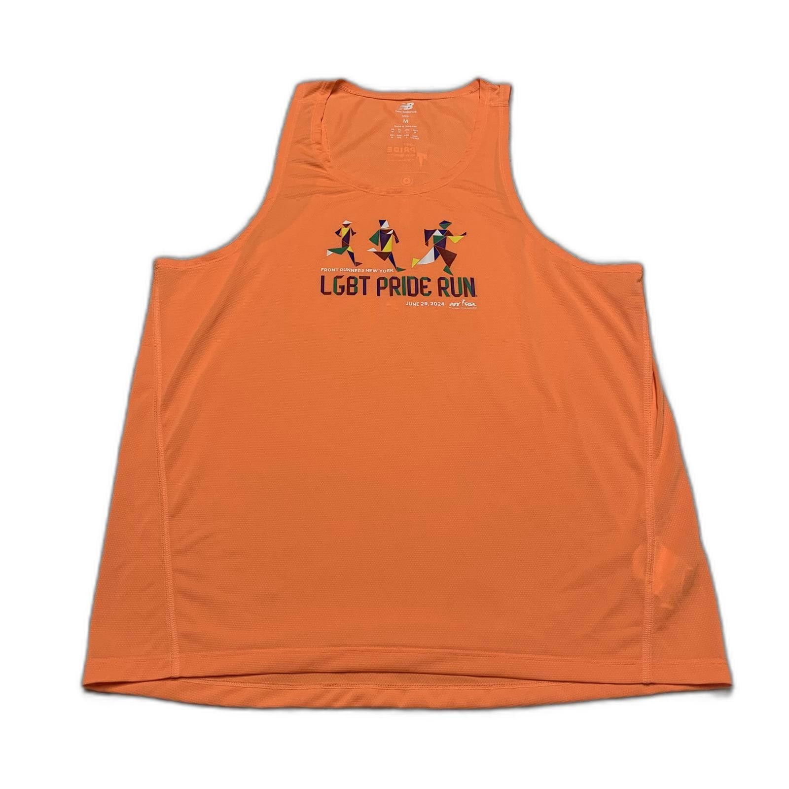 New Balance New Balance Men's Medium Orange Pride Run Tank Top Size ONE SIZE - 1 Thumbnail