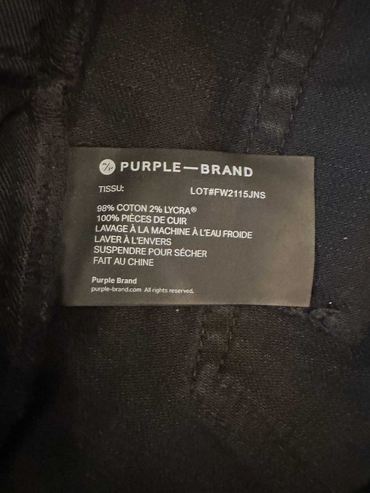 Purple Brand Purple Brand Black Resin Jeans Size US 32 / EU 48 - 5 Thumbnail