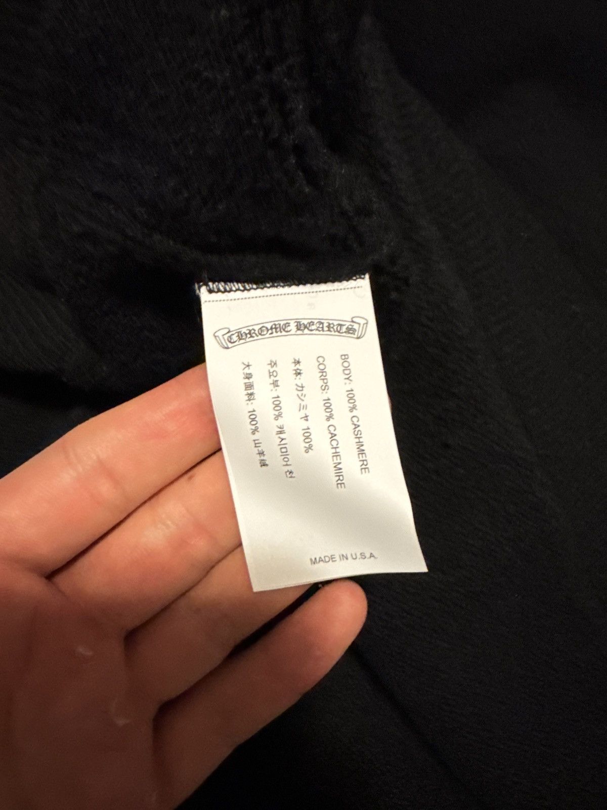 Chrome Hearts Chrome Hearts Cashmere Embroidered Floral Sleeve Hoodie Size US L / EU 52-54 / 3 - 24 Thumbnail
