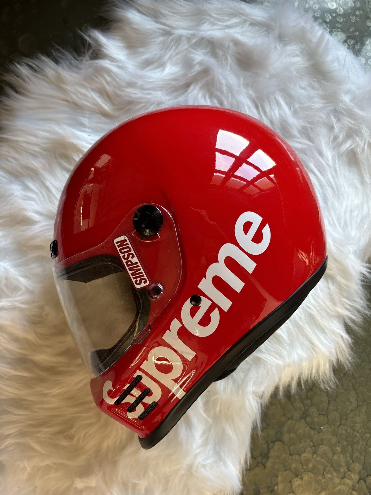 Supreme Simpson Simpson Red Helmet キムタク愛用 Supreme Simpson