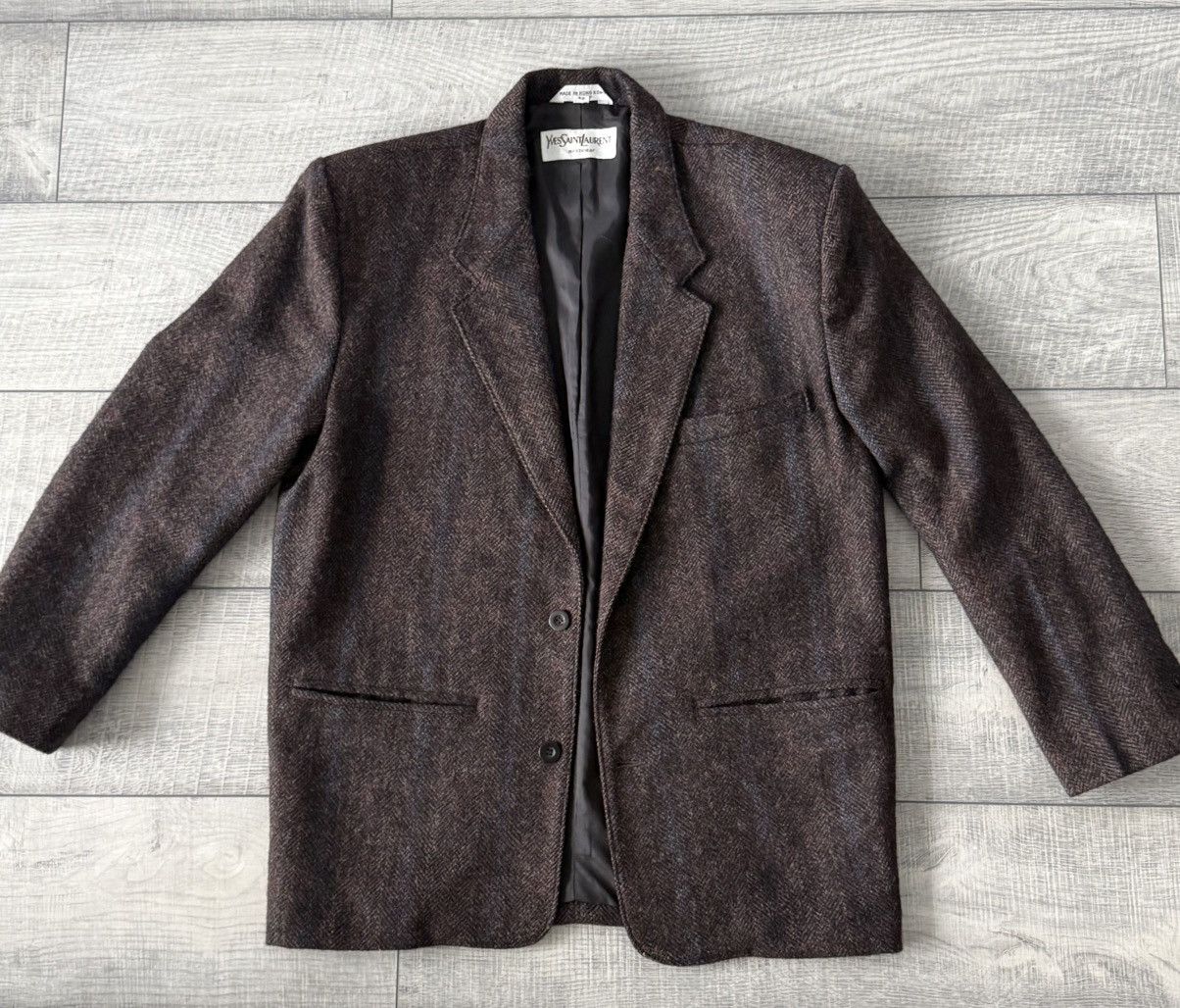 Yves Saint Laurent 1970s Yves Saint Laurent 100% Wool Jacket Size 42R - 1 Thumbnail