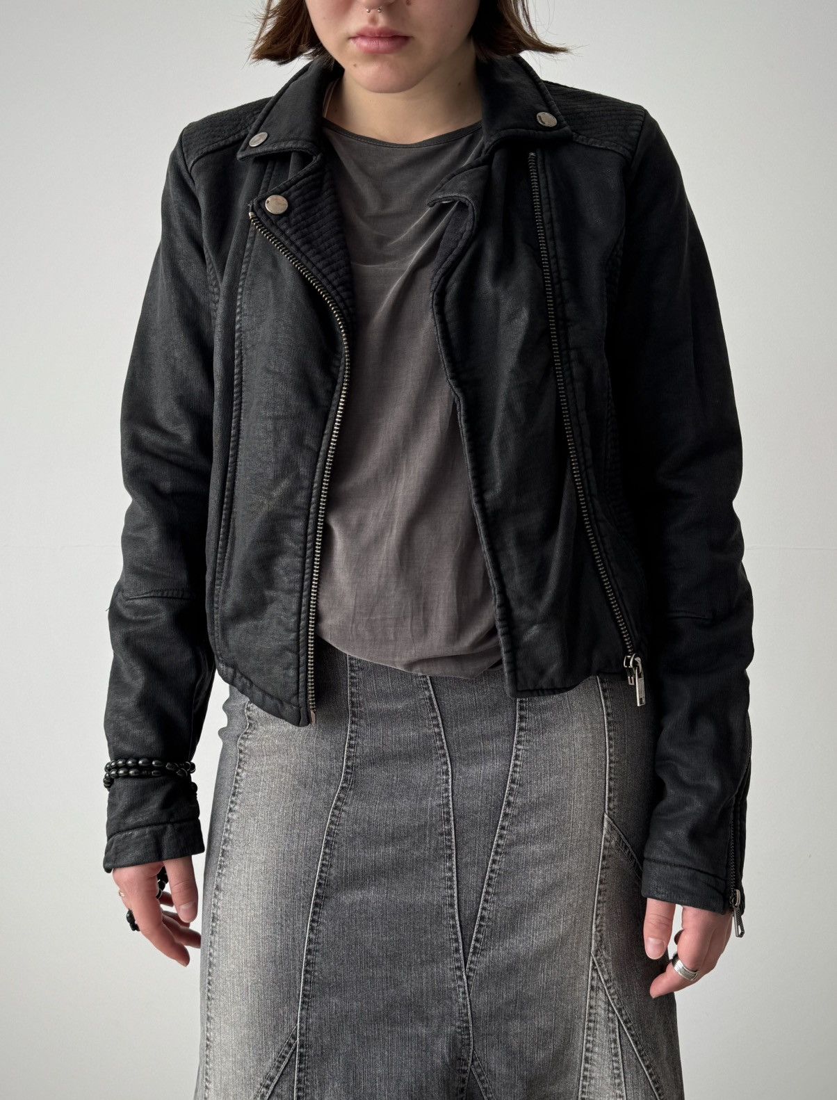 Diesel Vintage Diesel Women's Biker Jacket Size S / US 4 / IT 40 - 1 Thumbnail
