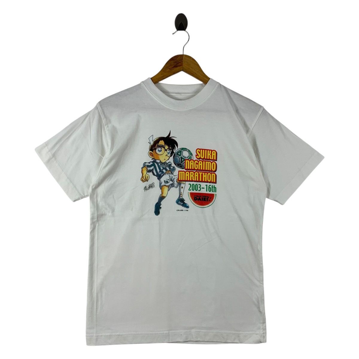 Anime Vintage DETECTIVE CONAN suika nagaimo marathon printed tee Size US S / EU 44-46 / 1 - 1 Thumbnail