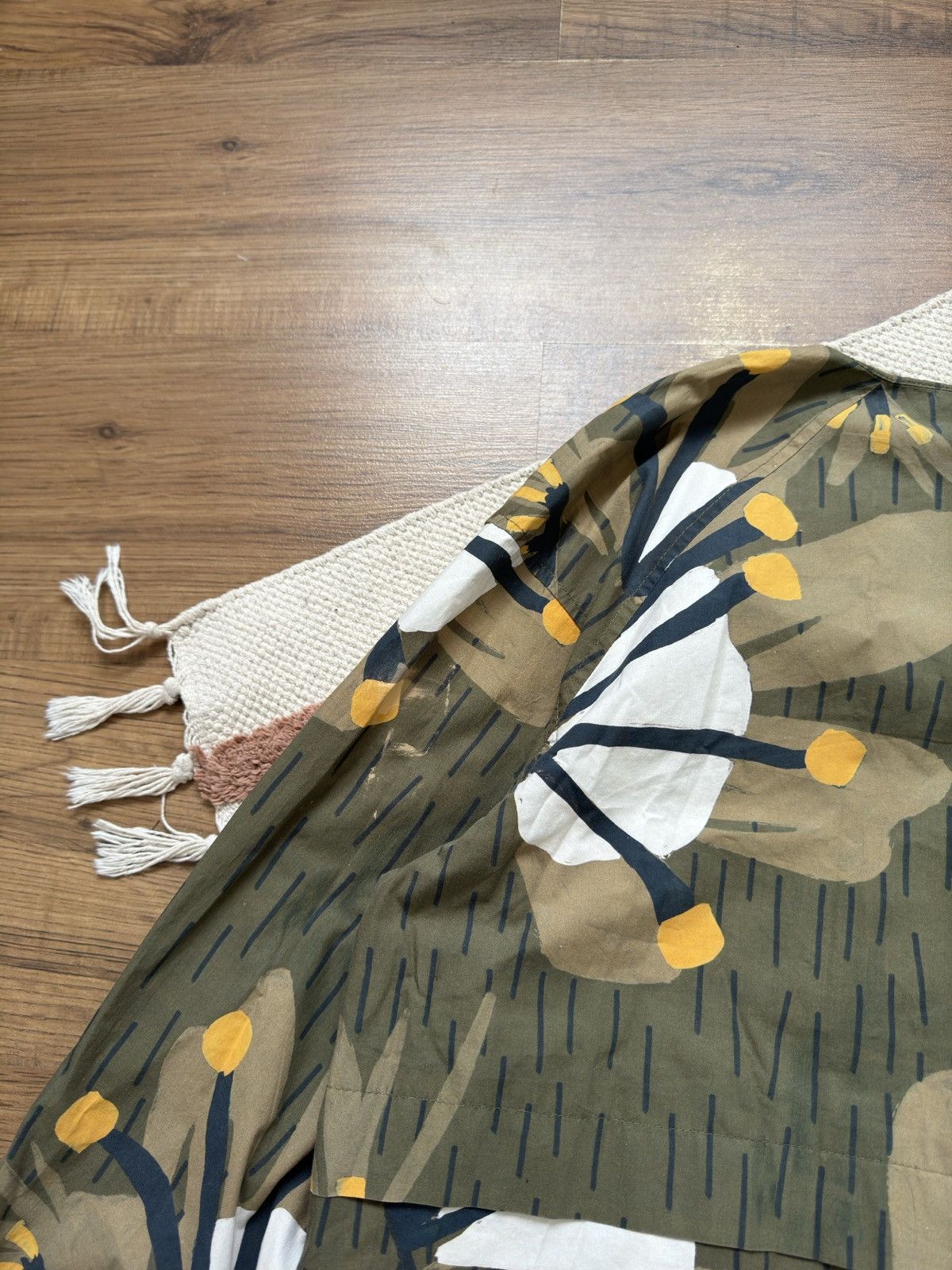 Vintage ISSEY MIYAKE STYLE FLOWERS SONIA DE NISCO RAINCOAT / COAT Size M / US 6-8 / IT 42-44 - 10 Thumbnail