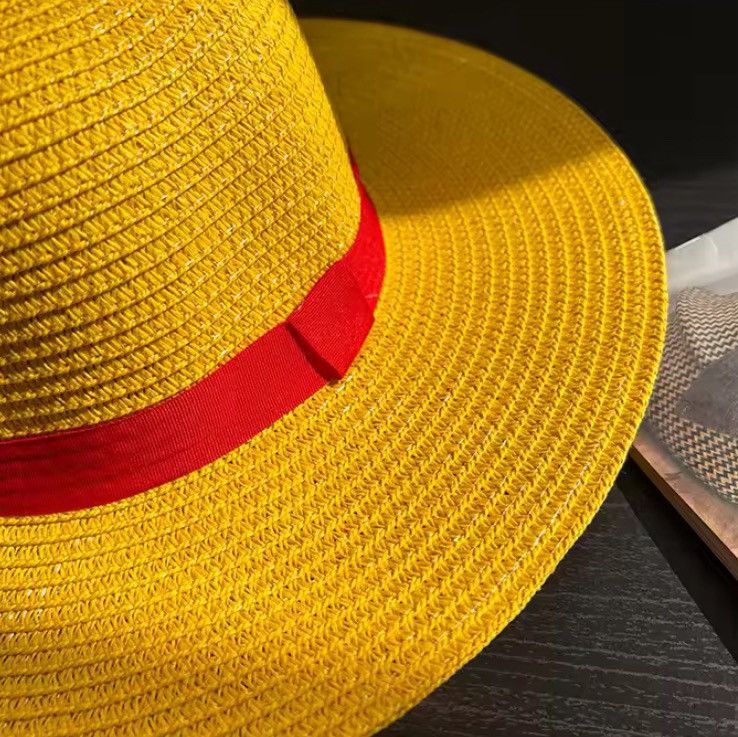 Japanese Brand Yellow Straw Hat Size ONE SIZE - 5 Thumbnail