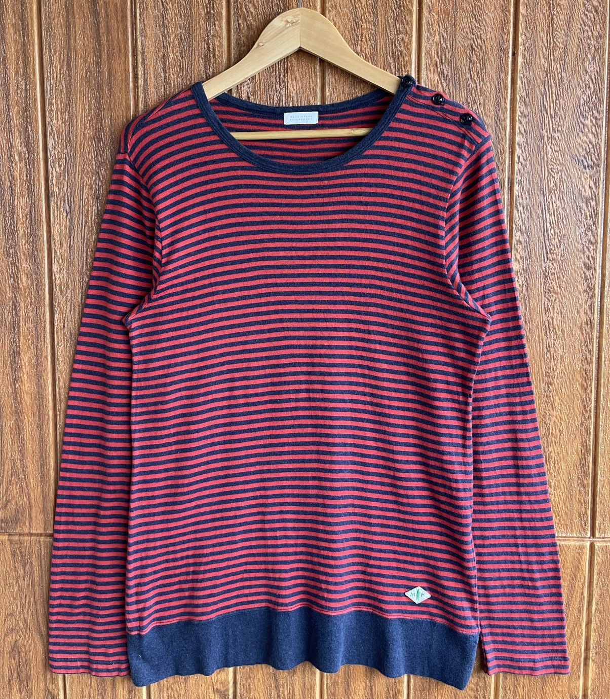 Kiko Kostadinov GCS24🔥MACKINTOSH PHILOSOPHY🔥Striped Sweatshirt Longsleeve Size US M / EU 48-50 / 2 - 4 Thumbnail