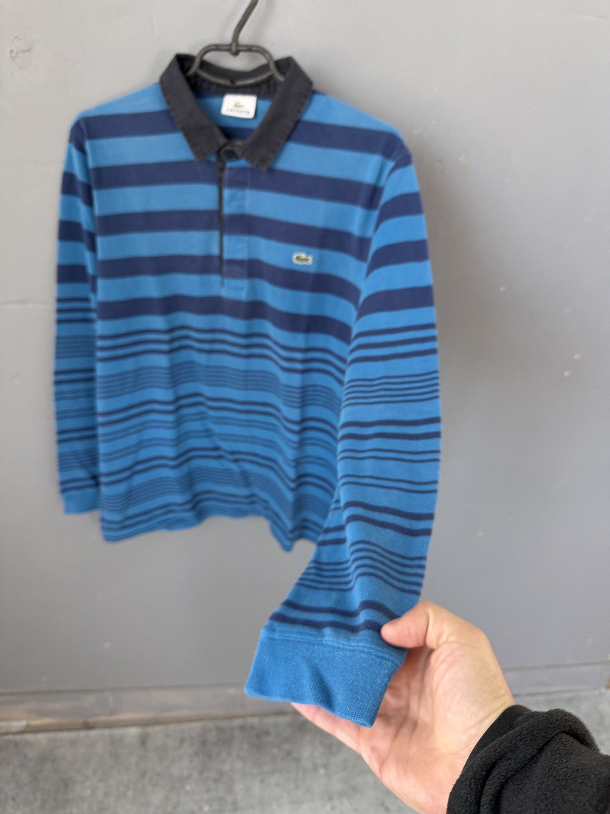 Lacoste Lacoste Long Sleeve Polo Shirt Striped Size US L / EU 52-54 / 3 - 5 Thumbnail