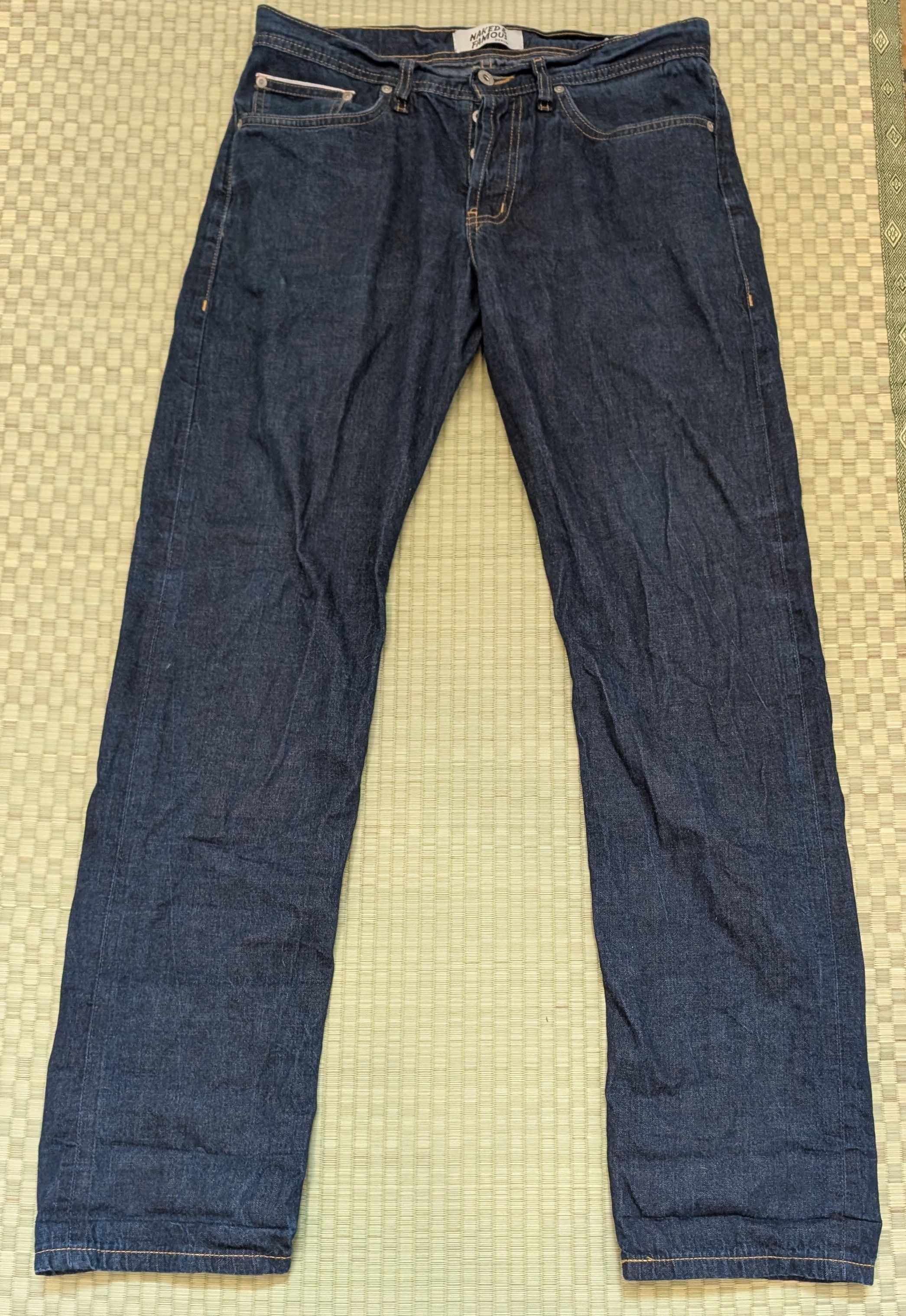 Naked & Famous Naked & Famous Featherweight Dungaree Selvedge Weird Guy Size US 33 - 1 Thumbnail
