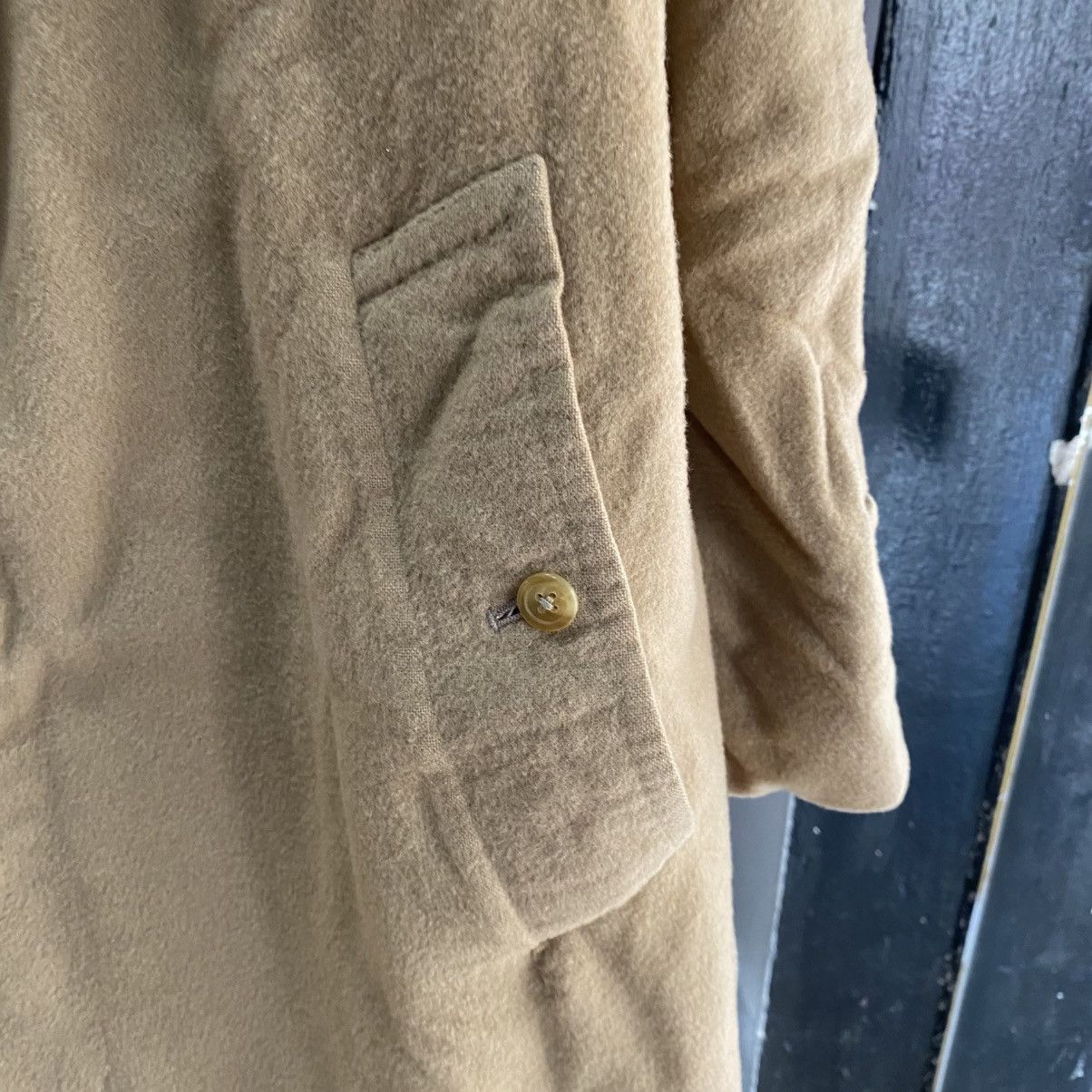 Burberry VINTAGE Burberry Wool Car Coat Beige L Size US L / EU 52-54 / 3 - 11 Thumbnail