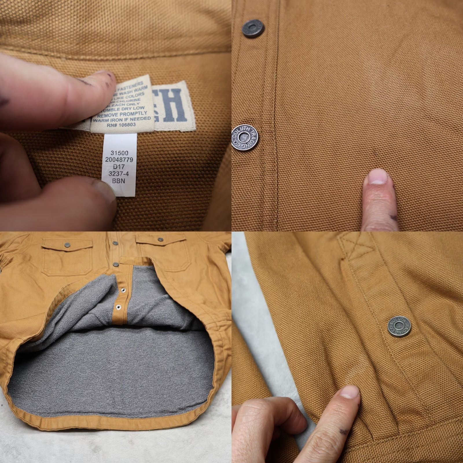 Duluth Trading Company Duluth Trading Co Shirt Mens XLT Brown Tall Hanger Bender Fire Hose Canvas Work Size US XL / EU 56 / 4 - 8 Thumbnail