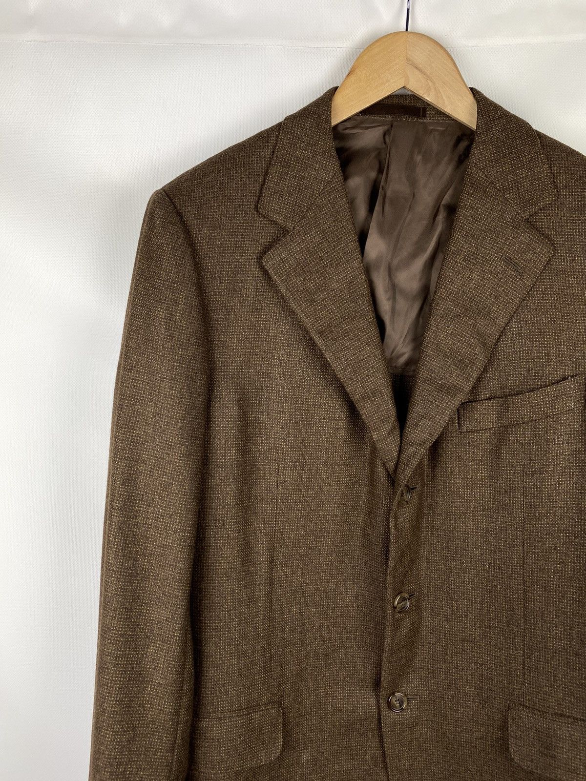Ermenegildo Zegna Ermenegildo Zegna men’s wool / camel / silk blazer jacket Size 42R - 4 Thumbnail