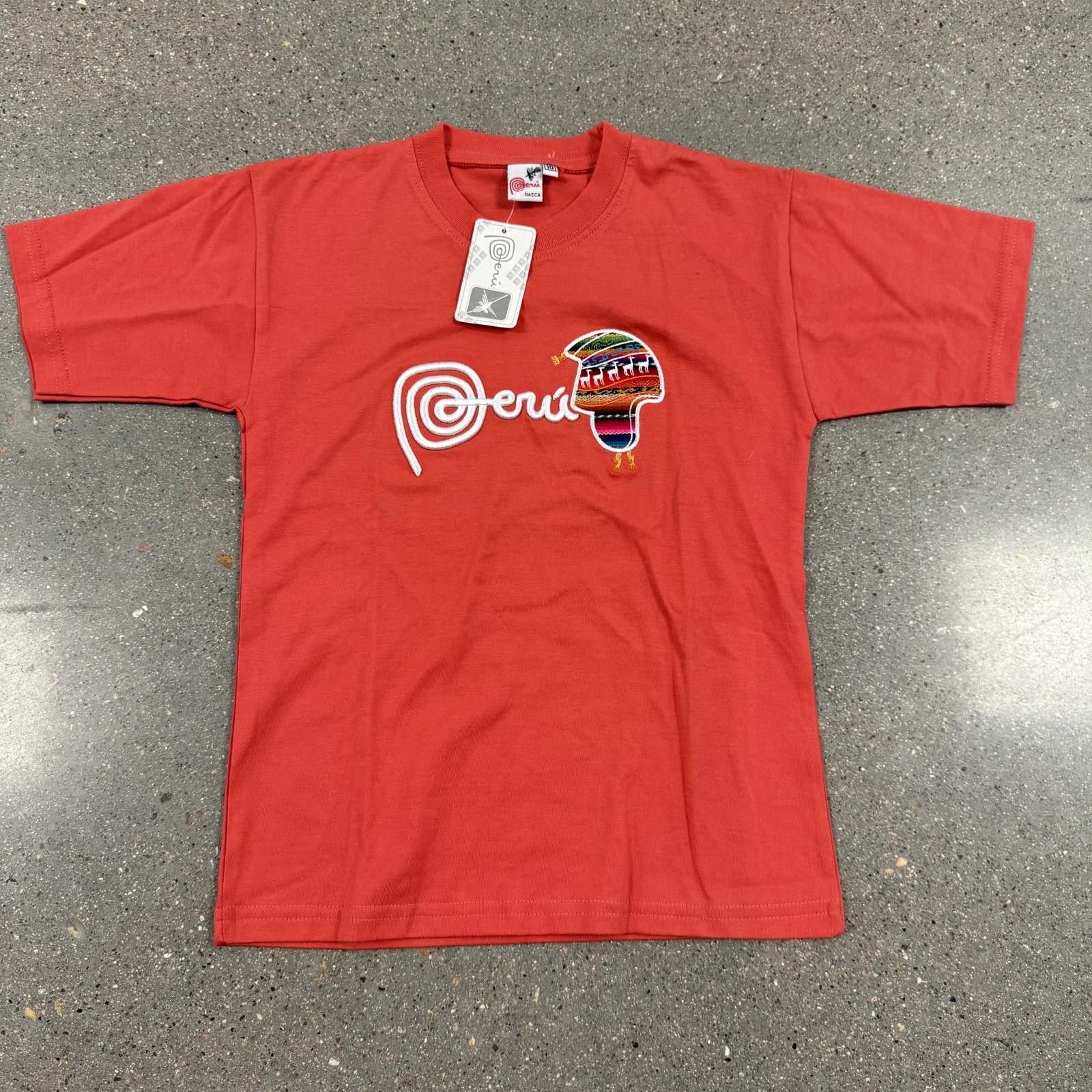 Hathaway Golf NWT Authentic Peru Nazca Embroidered T-Shirt Llama Kids 10 Size US XXS / EU 40 - 1 Thumbnail
