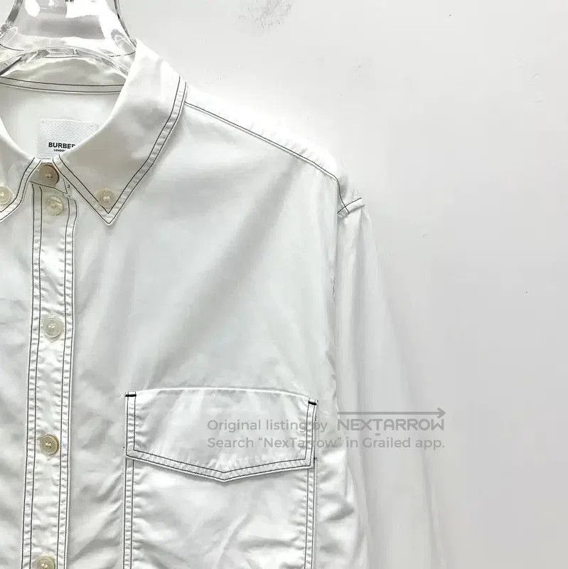 Burberry Burberry White Cotton Women's Dress Shirt. Size XXS / US 00 / IT 34 - 3 Thumbnail