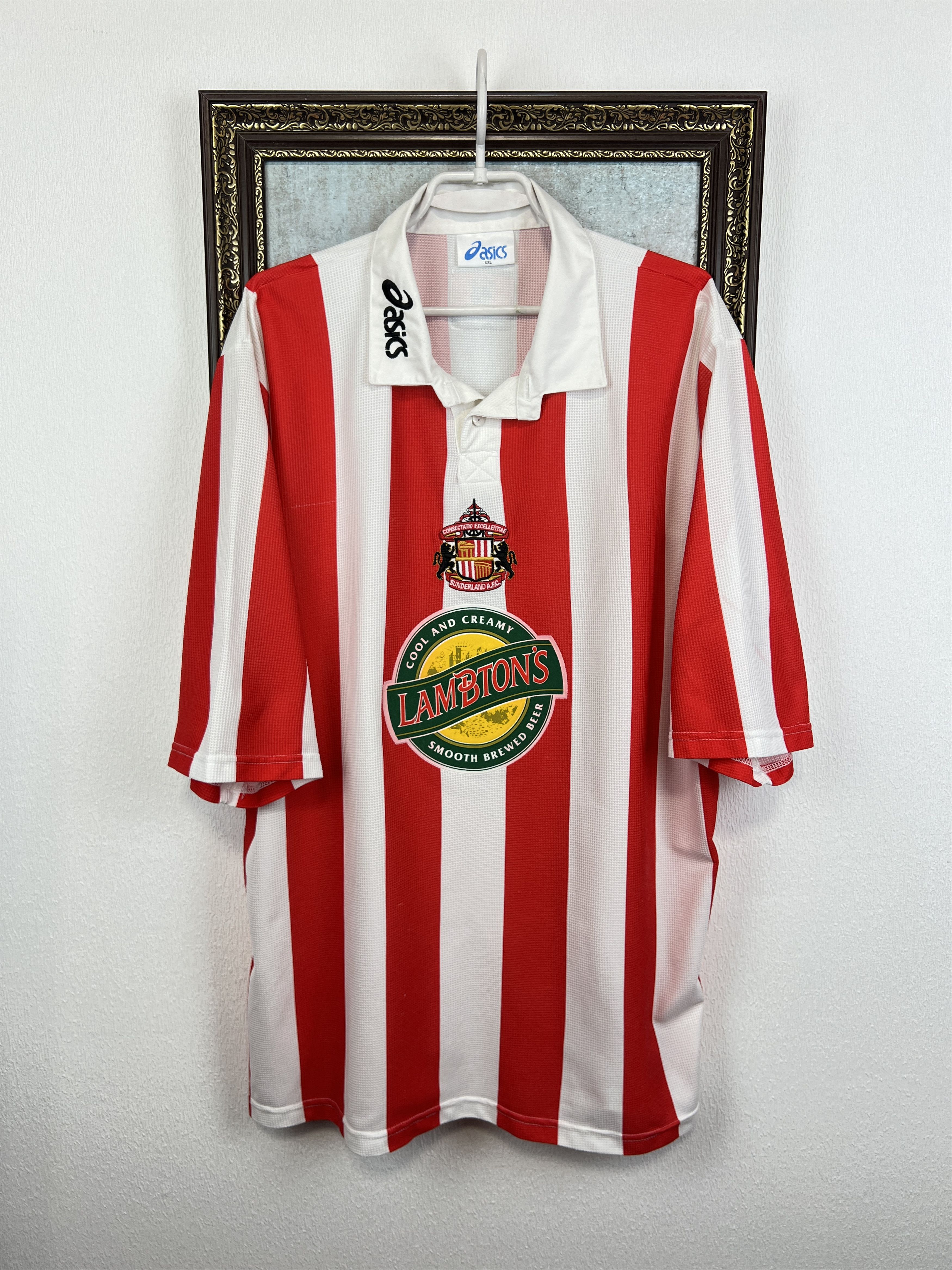 Asics Sunderland Home football shirt Soccer Jersey Trikot Rare Size US XXL / EU 58 / 5 - 1 Thumbnail
