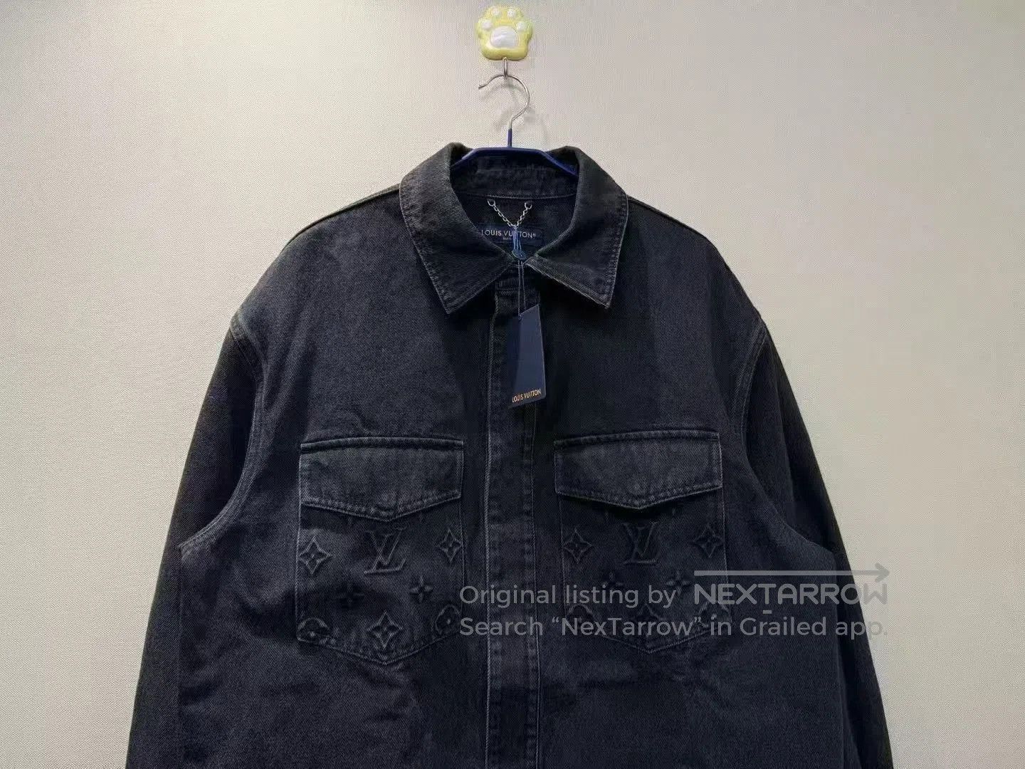 Louis Vuitton Louis Vuitton LV Embossed Logo Denim Jacket. Size US XL / EU 56 / 4 - 2 Thumbnail