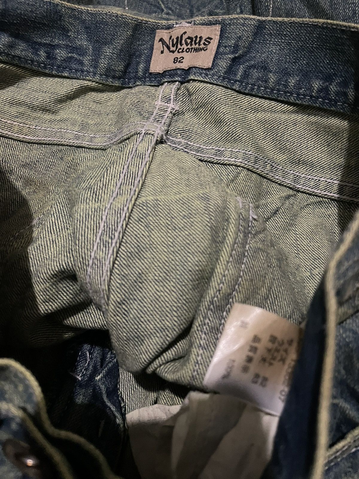 Le Grande Bleu (L.G.B.) Japanese Brand Nylaus Ripped faded Splatters denim Size US 32 / EU 48 - 5 Thumbnail