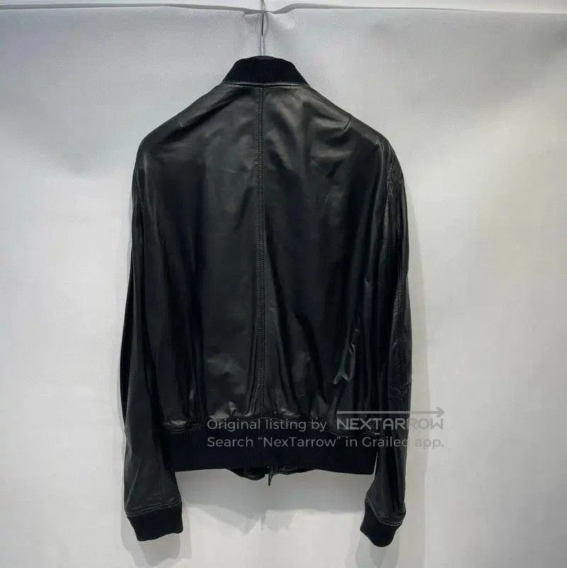 Burberry Burberry Black Leather Bomber Jacket for Men. Size US L / EU 52-54 / 3 - 2 Thumbnail